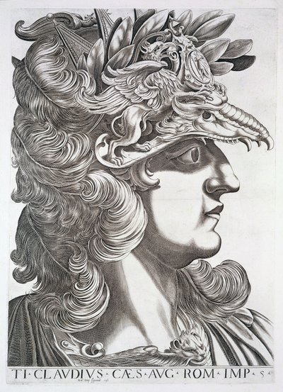 Claudius Cæsar (10 f.Kr.-54 e.Kr.) av Italian School