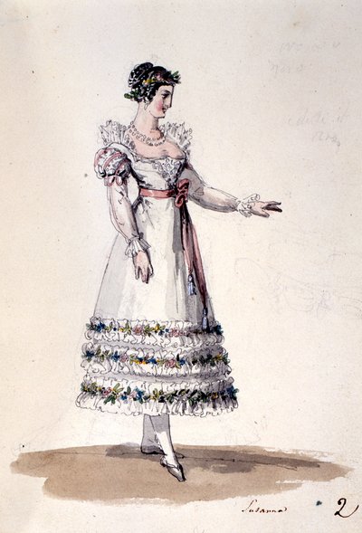 Kostymedesign for Susanna, fra 