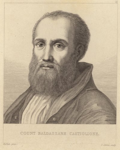 Grev Baldassare Castiglione (1478–1529) av Italian School