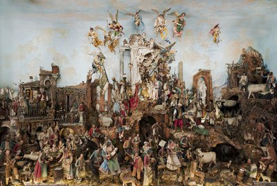 Crèche, 1725-75 av Italian School