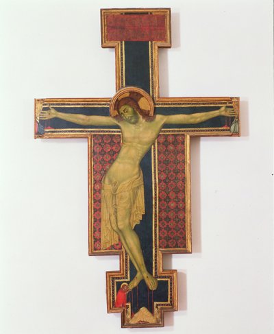 Krusifiks (tempera på tre) av Italian School