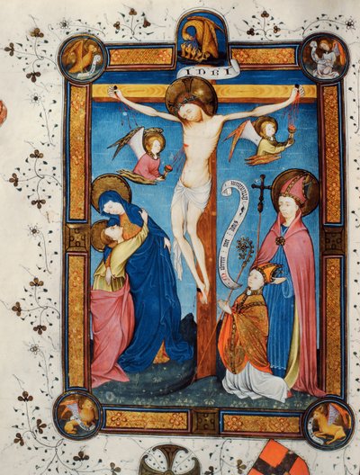 Korsfestelse, illustrasjon fra Missal of Master Pancratino, ca. 1430 (vellum) av Italian School