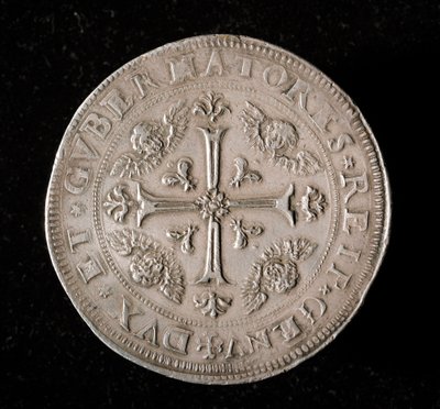 Republikken Genes valuta: seks ecu sølvmynt. Diam. 61,5 mm. 1715. Tilbake. Genes Musei di Strada Nuova (inv, M7156) av Italian School