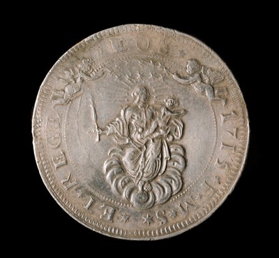 Republikken Genes valuta: seks ecu sølvmynt. Diam. 61,5 mm. 1715. Forside. Genes Musei di Strada Nuova (inv, M7156) av Italian School