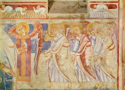 Detalj av den siste dommen, ca. 1075-1100 av Italian School