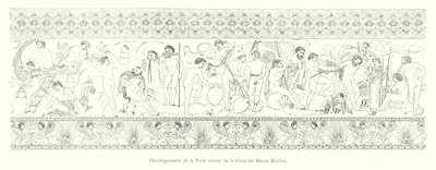 Utvikling av Friesland rundt Cistus av Kircher-museet (gravering) av Italian School
