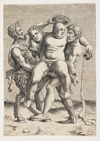 Drunken Silenus av Italian School