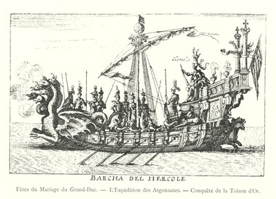 Storhertugens bryllup, Argonautenes ekspedisjon, erobringen av det gylne skinn (gravering) av Italian School