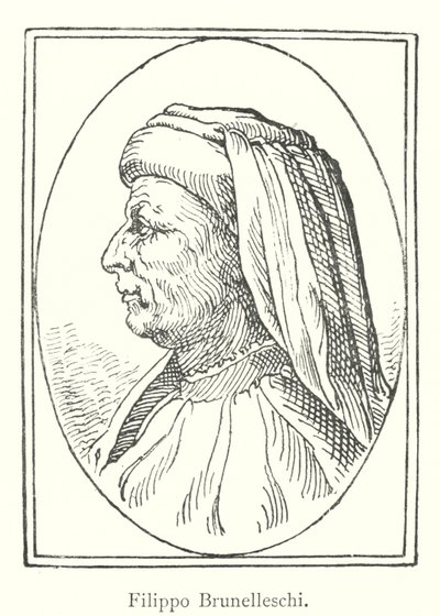 Filippo Brunelleschi (gravering) av Italian School