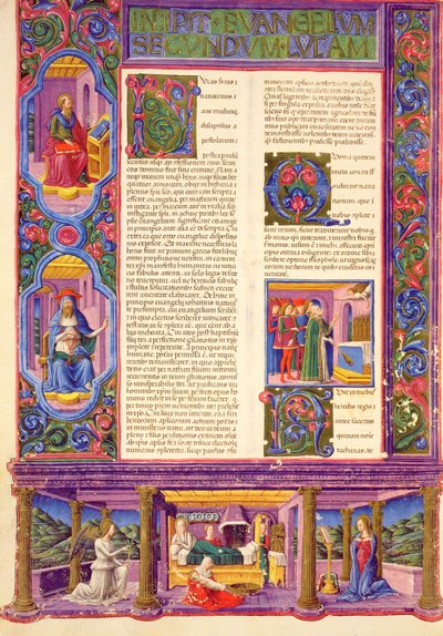 Fol.157v Andre Lukasevangeliet, fra Borso d