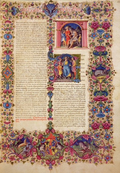 Fol.167r First Book of Chronicles, fra Borso d