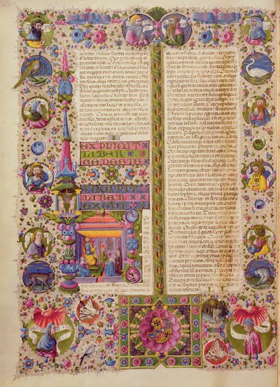 Fol.26v The Book of Exodus, fra Borso d