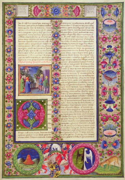 Fol.293r Åpning av boken Ecclesiasticus, fra Borso d