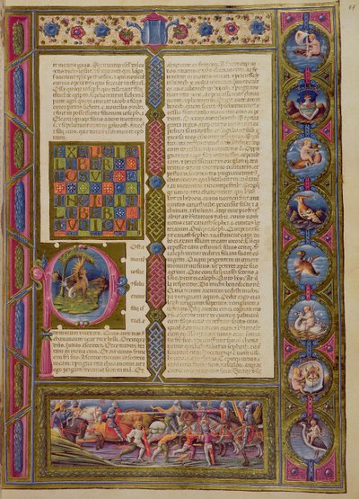 Fol.99r Åpningsord i boken om den jødiske, fra Borso d