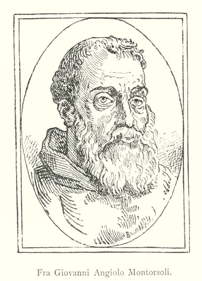 Fra Giovanni Angiolo Montorsoli (gravering) av Italian School
