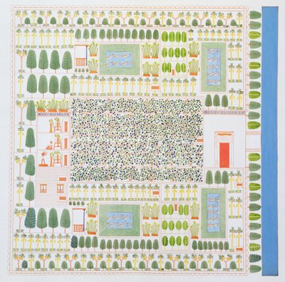 Garden of a High Ranking Egyptian Dignitary, fra Monuments of Egypt and Nubia av Ippolito Rossellini (1800-43), utgitt 1834 av Italian School