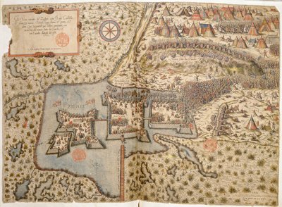 Generell oversikt over slaget ved Szigetvar, 1566 av Italian School