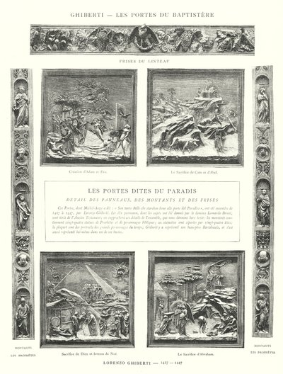 Ghiberti, Les Portes du Baptistere, Lorenzo Ghiberti av Italian School