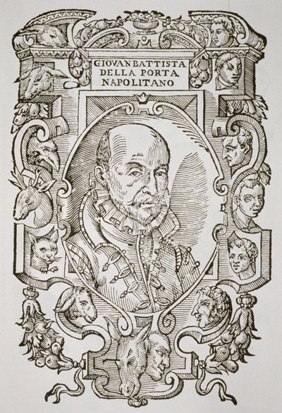 Giovanni Battista della Porta (1535-1615) fra boken hans, Delle Celeste Fisionomia, Padua 1616, illustrert i History of Magic, utgitt sent på 1800-tallet av Italian School