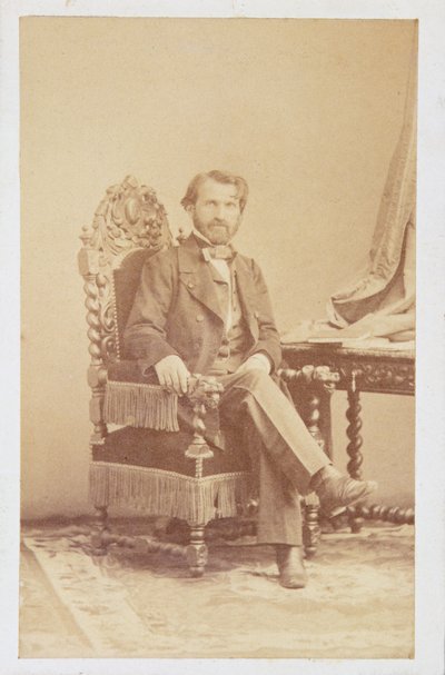 Giuseppe Verdi (1813-1901) ca. 1860 (sepia-bilde) av Italian School
