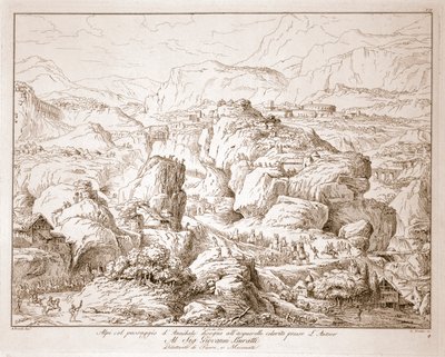 Hannibal krysser Alpene av Italian School