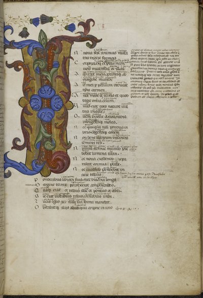 Harley 2769, f.3 Dekorert initial 