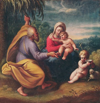 Holy Family, Parma, 2. halvdel av 1500-tallet av Italian School