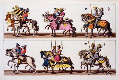 Det hellige romerske rike: Deltakere i en turnering på slottet i Luxembourg på Maximilian I
