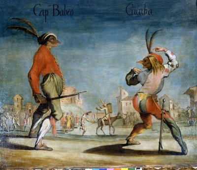 Italienske masker fra Commedia dell