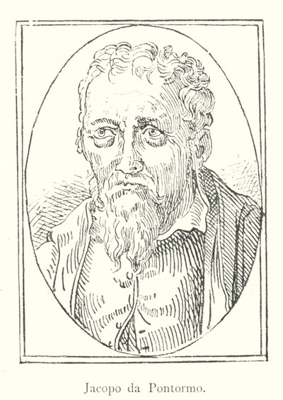 Jacopo da Pontormo (gravering) av Italian School