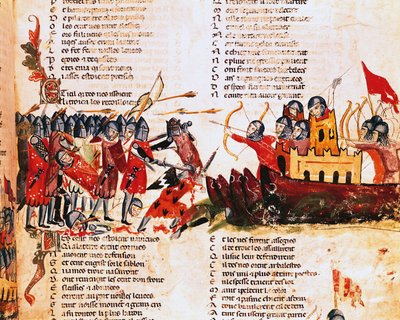 Knights Fighting av Italian School