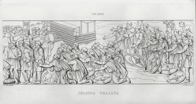 La Colonna Trajana, Trajans søyle (gravering) av Italian School