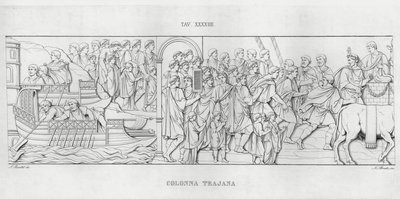 La Colonna Trajana, Trajans søyle (gravering) av Italian School