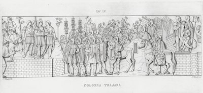 La Colonna Trajana, Trajans søyle (gravering) av Italian School