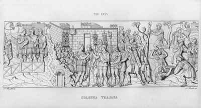 La Colonna Trajana, Trajans søyle (gravering) av Italian School