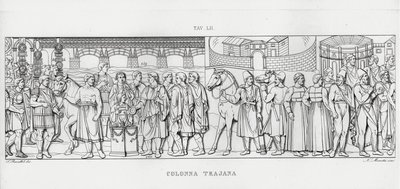 La Colonna Trajana, Trajans søyle (gravering) av Italian School