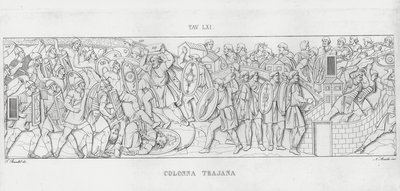 La Colonna Trajana, Trajans søyle (gravering) av Italian School