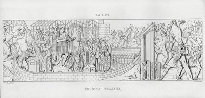 La Colonna Trajana, Trajans søyle (gravering) av Italian School