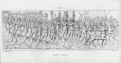 La Colonna Trajana, Trajans søyle (gravering) av Italian School