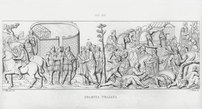 La Colonna Trajana, Trajans søyle (gravering) av Italian School