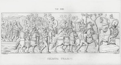 La Colonna Trajana, Trajans søyle (gravering) av Italian School