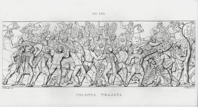 La Colonna Trajana, Trajans søyle (gravering) av Italian School