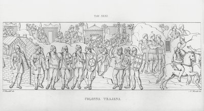 La Colonna Trajana, Trajans søyle (gravering) av Italian School