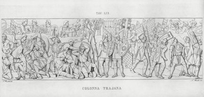 La Colonna Trajana, Trajans søyle (gravering) av Italian School