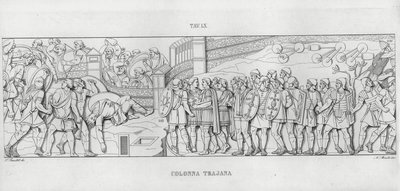 La Colonna Trajana, Trajans søyle (gravering) av Italian School