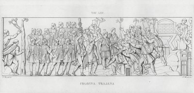 La Colonna Trajana, Trajans søyle (gravering) av Italian School