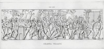 La Colonna Trajana, Trajans søyle (gravering) av Italian School