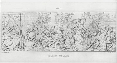 Trajans søyle (gravering) av Italian School