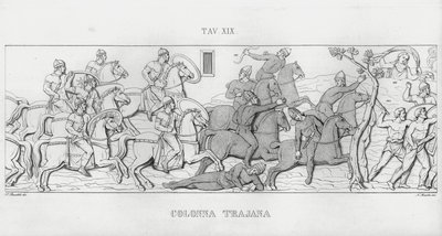 Trajans søyle (gravering) av Italian School