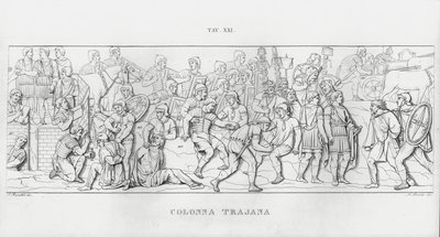 Trajans søyle (gravering) av Italian School